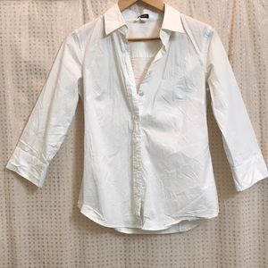 White J. Crew Button Down - Offers Welcome
